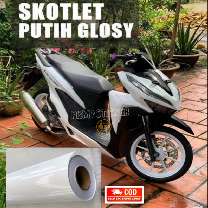 Scotlite motor mobil Warna Putih Glossy / Mengkilap