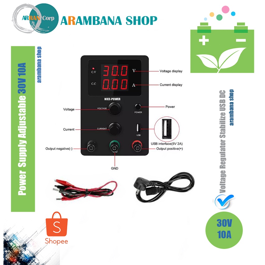 Power Supply Adjustable 30V 10A - NICE-POWER