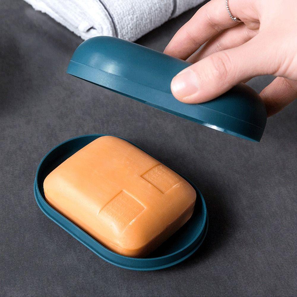 Populer Kotak Sabun Warna Permen Pekerjaan Tangan Wadah Travel Tahan Air Shower Kamar Mandi Sabun Cuci Piring