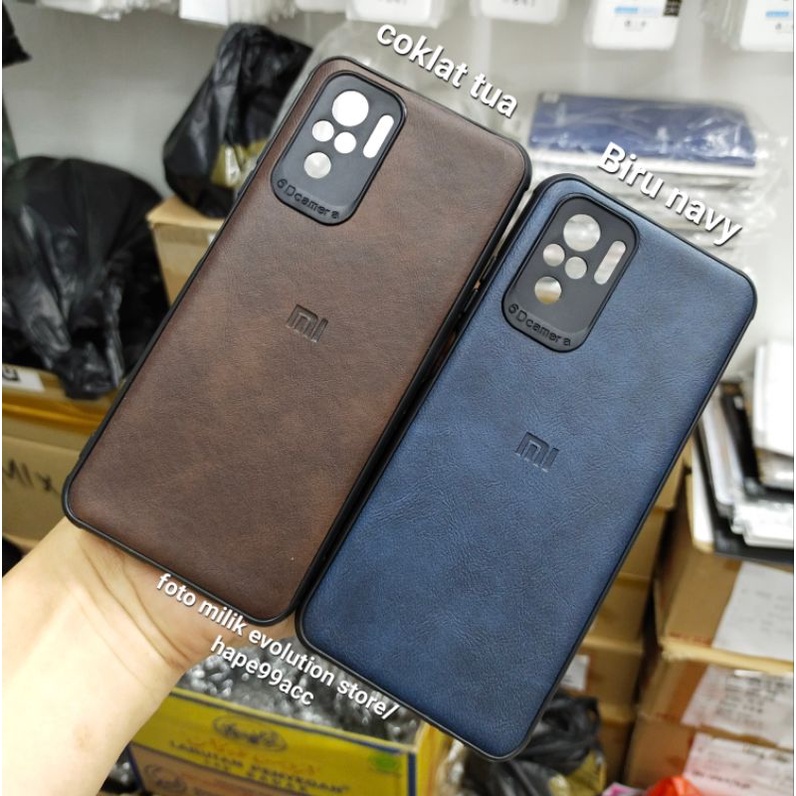 Redmi Note 10 Note 10s Note 10 PRO soft case leather kulit cover slim