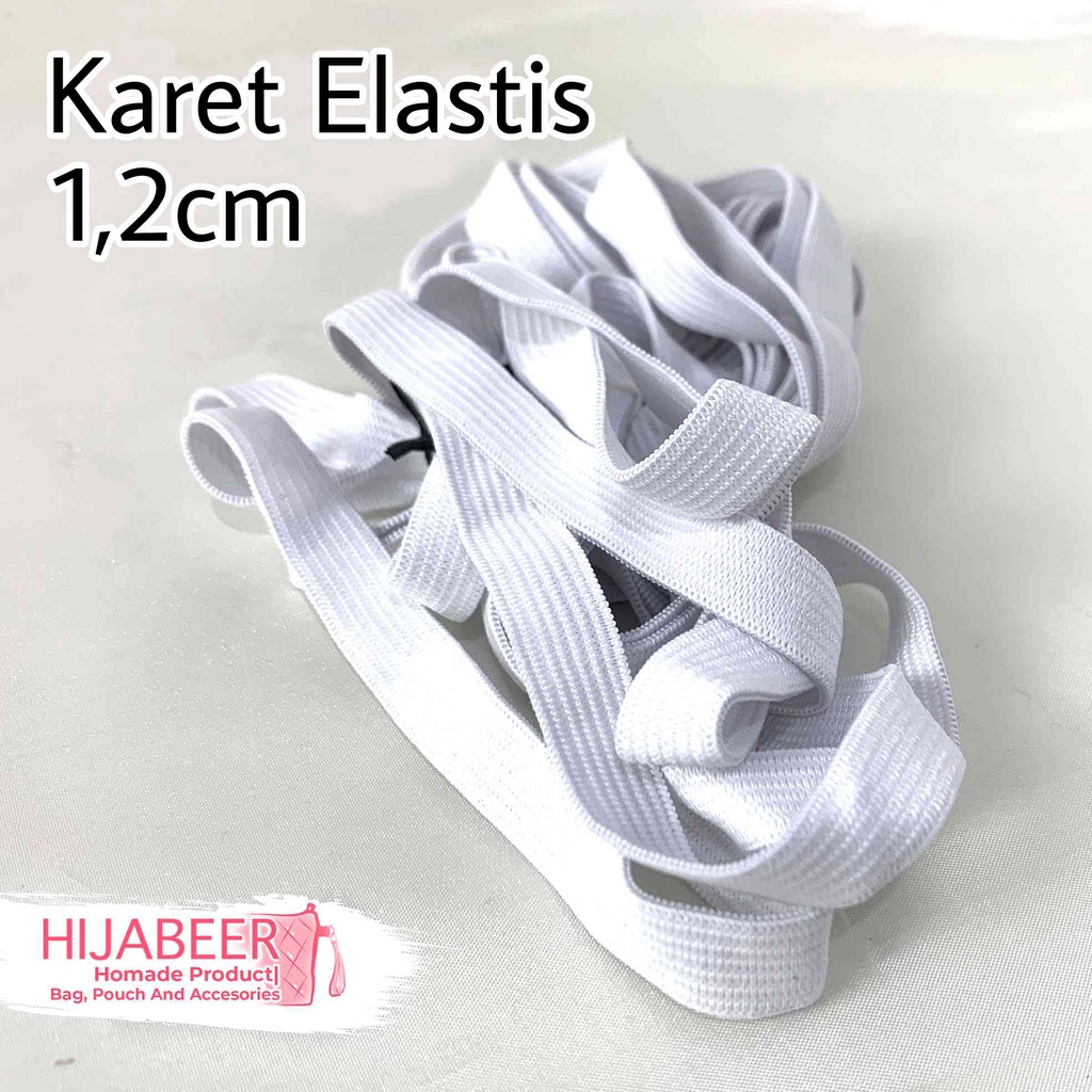 Tali Karet Gepeng Kecil 1,2cm (5m)