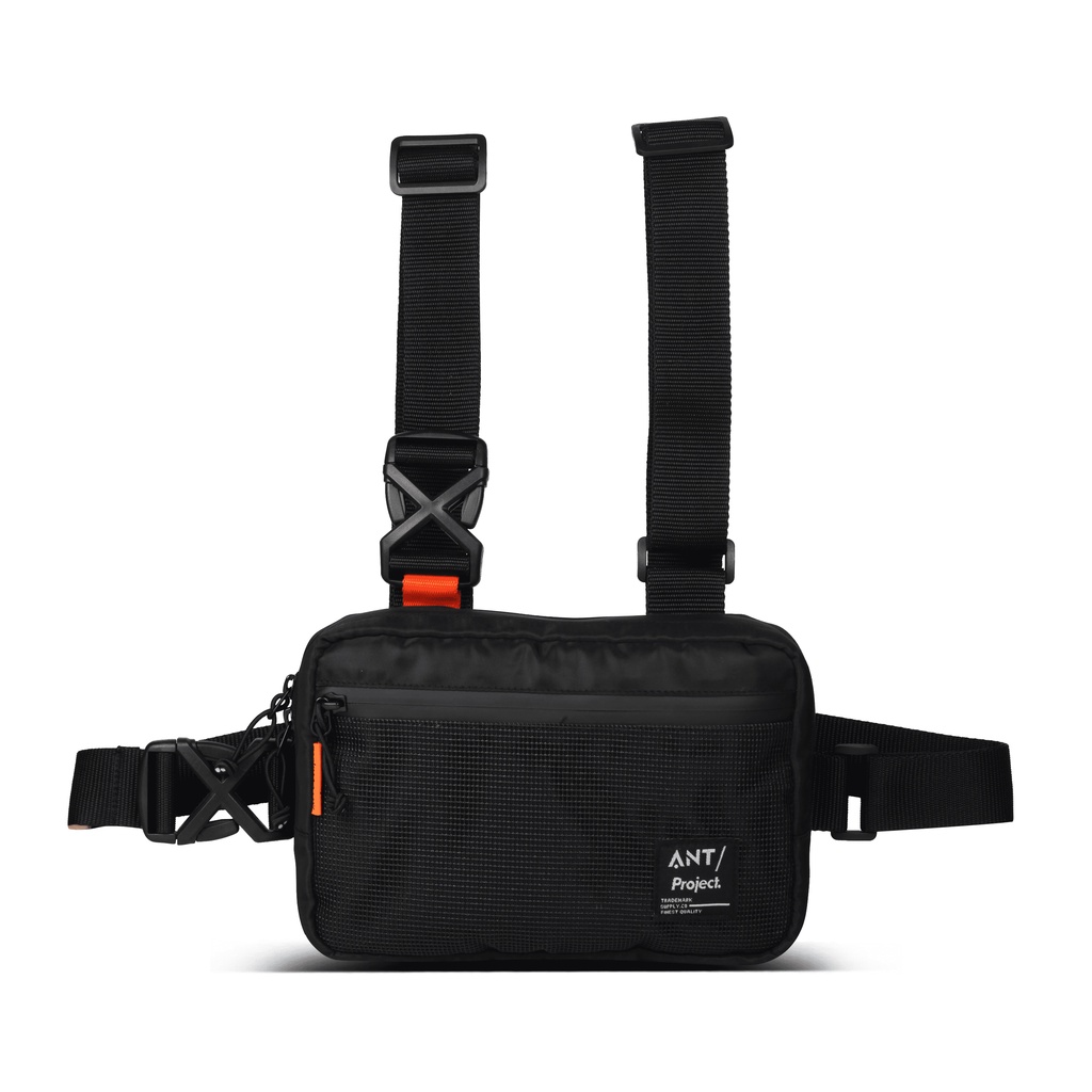 ANT PROJECT - Tas Dada Medium Tactical KROMA Black - Chest Bag Waterfroop