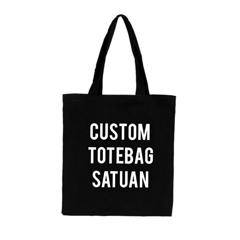 [READY] TOTEBAG KANVAS PAKAI RESLETING CUSTOM UKURAN 30*40