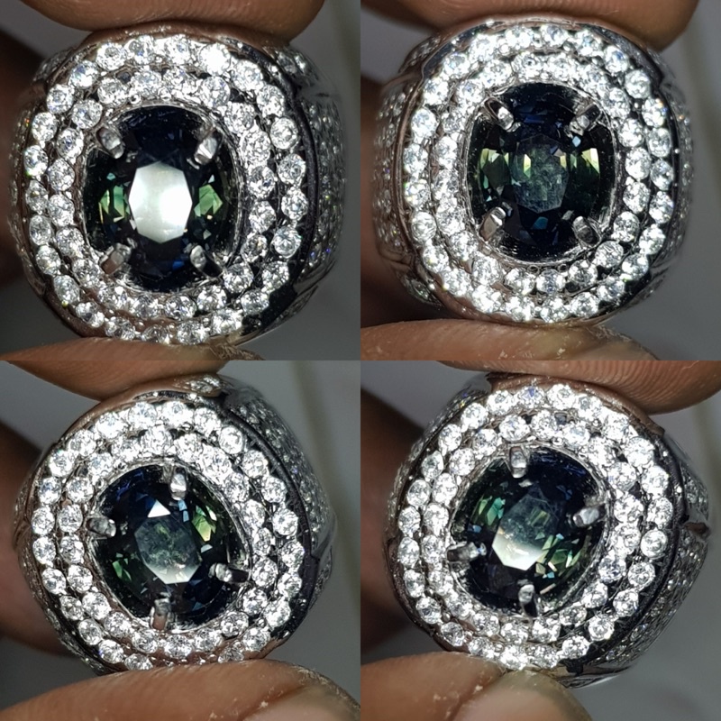 NATURAL TRI COLOR SAPPHIRE 2.10 CTS HQ