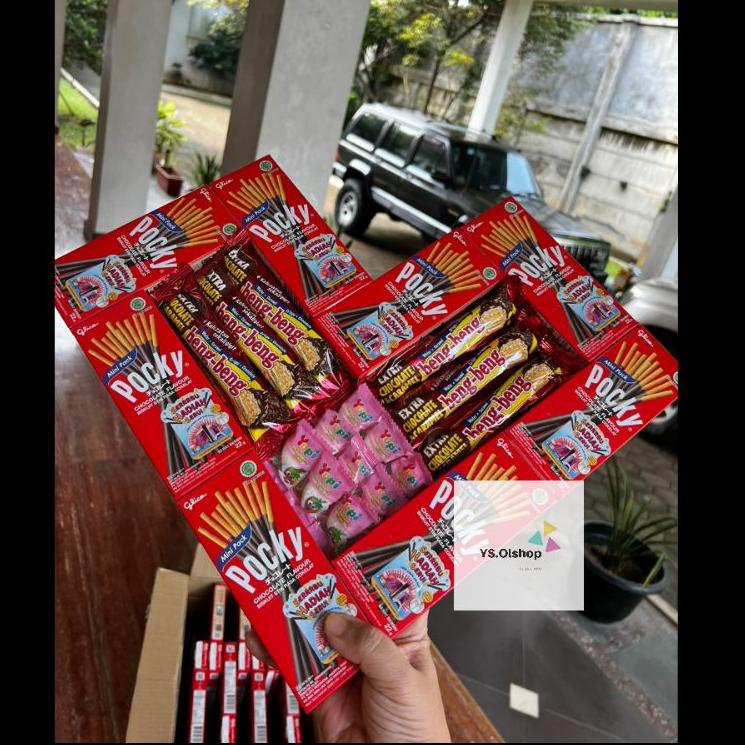 

✨BIG SALE✨ Biskuit Stick Glico 21 Gr - Pocky Love Box viral Strawberry Coklat Chocolate Free Boneka lucu edisi NATARU Anniversary Wedding Ultah Kado Bingkisan special 