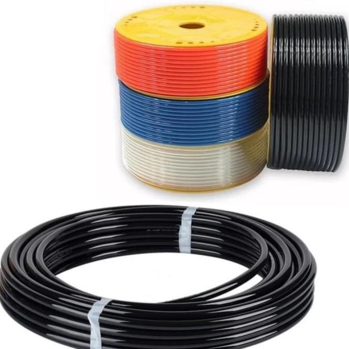 Selang Pu Pneumatic 12 X 8 Mm 1Rol Isi 100 Meter