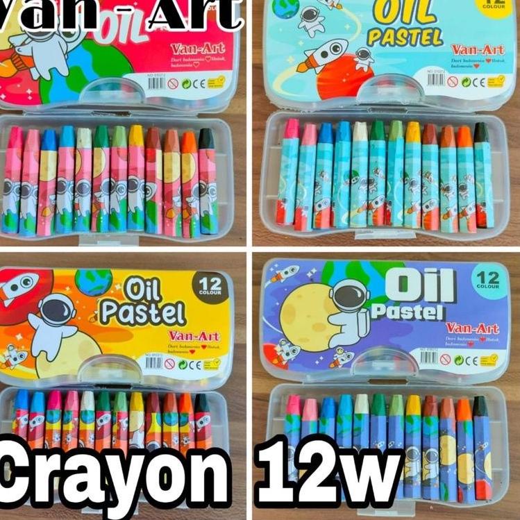 

⇗ Crayon 12w Van-Art, oil pastel van-art, crayon, oil pastel ➭
