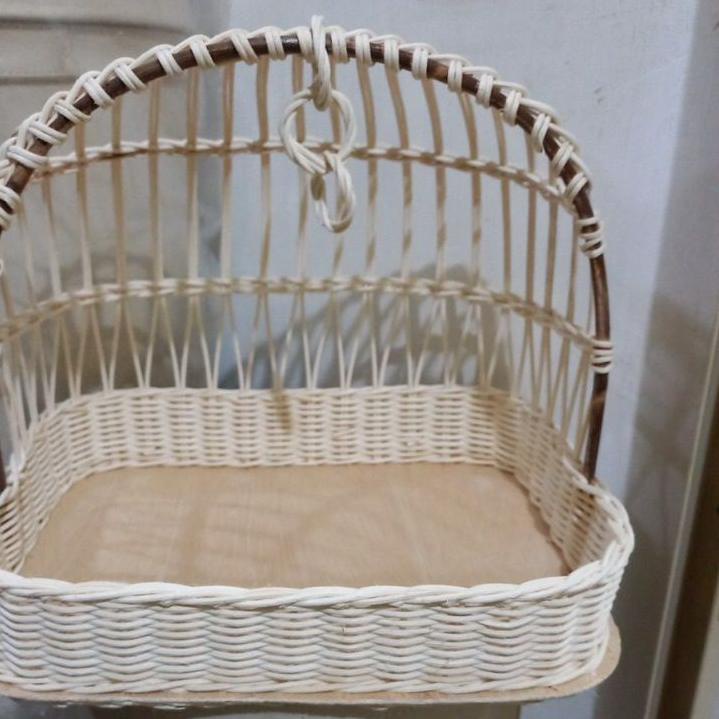 TREND KEKINIAN Keranjang Sangkar Rotan 1 set Isi 2 / Keranjang Sangkar / Keranjang Hampers / Keranja