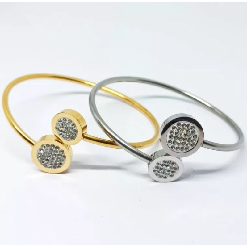 Energi ion negatif gelang kesehatan quantum Titanium/anti karat/ anti virus { gold/silver } Titanium