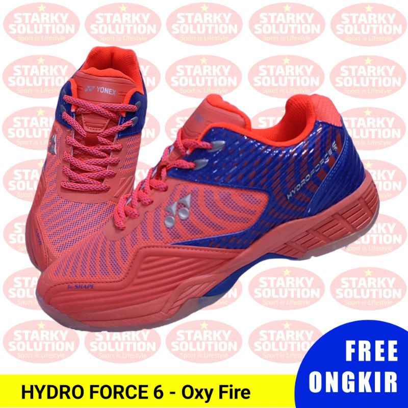 Sepatu YONEX HYDRO FORCE 6 Bulutangkis HYDROFORCE Original - Oxy Fire