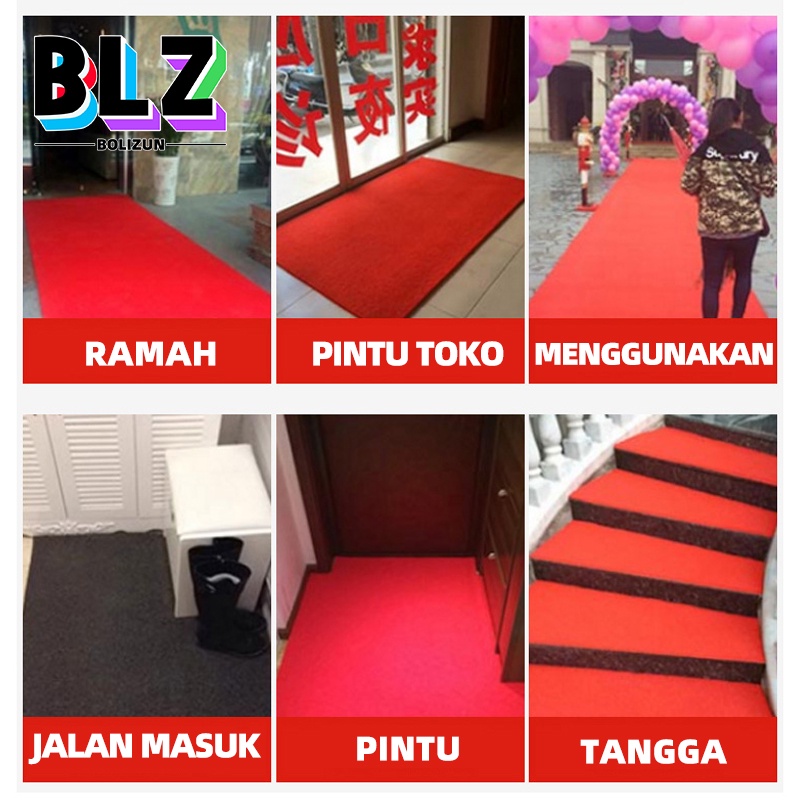 Bolizun Keset Karpet PVC Anti Slip Mie Bihun Ketebalan 16MM - 1 Roll