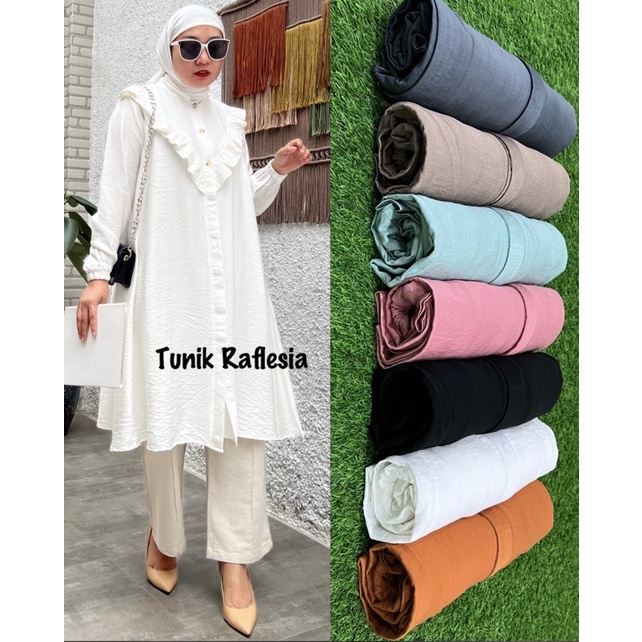 Tunik Raflesia | Winody | Bahan Polo Linen Premium