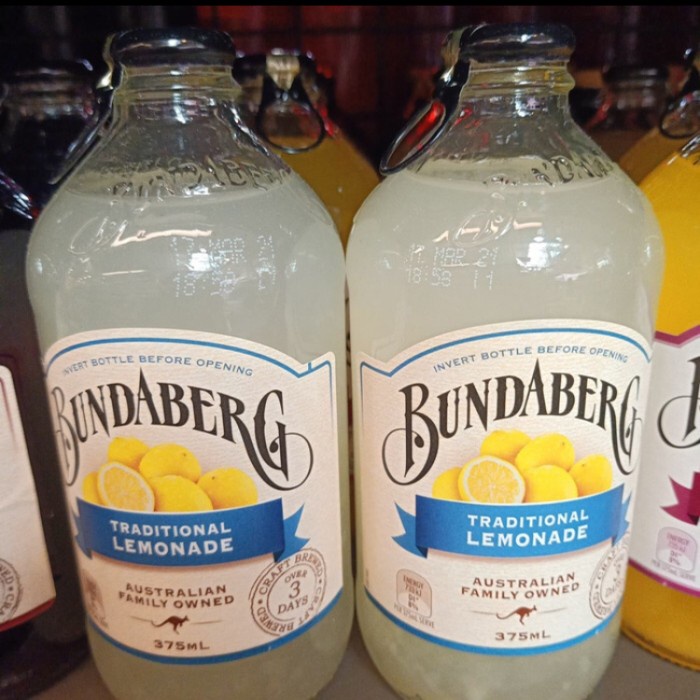 

Bundaberg traditional lemonade 375ml