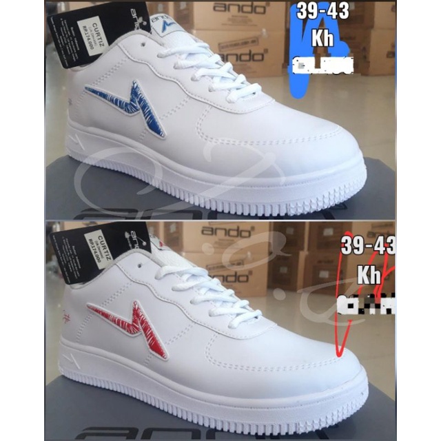 ANDO CURTIZ-- Sepatu Pria Putih. Sepatu Upacara Sekolah Pria Original