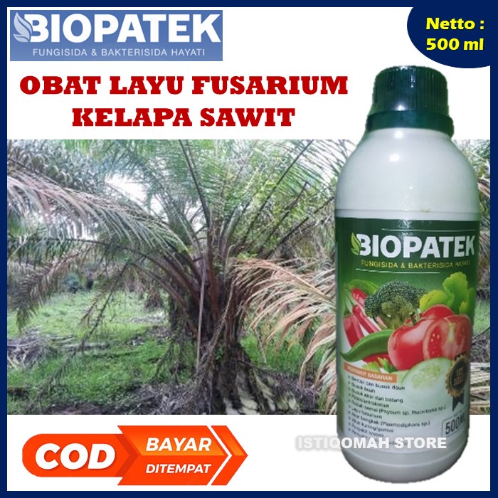 BIOPATEK 500ML Obat Layu Fusarium Pada Daun Bibit Tanaman Kelapa Sawit - Fungisida dan Bakterisida Hayati Obat Layu Tanaman Sawit umur 1 Bulan - Obat Semprot Daun Layu Tanaman Kelapa Sawit Paling Ampuh MURAH TERLARIS