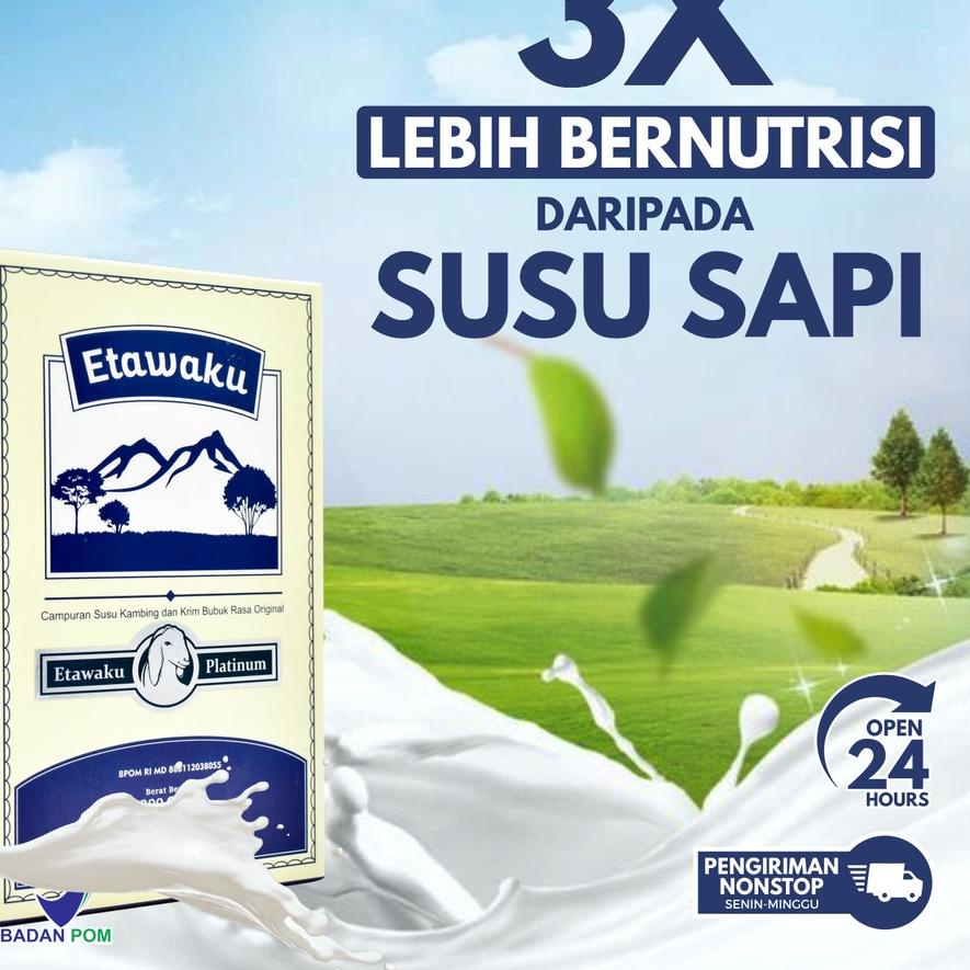 

Segera Dapatkan ★ Etawaku Platinum - Bersihkan Paru- Paru Atasi Masalah Pernapasan Asma Sesak Nafas Pneumonia Bronkhitis Tbc Penyakit Paru Asi Booster Tingkatkan Imunitas Tubuh Susu Kambing & Krimer Bubuk Etawa Premium Solusi Batuk Penghilang Nikotin Inha