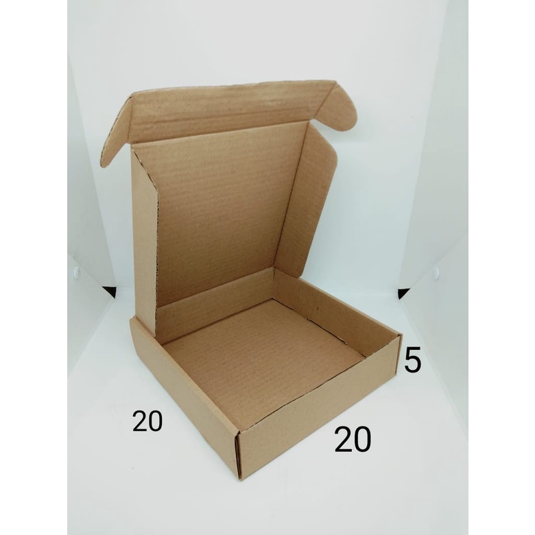 

KARDUS DIE CUT 20X20X5 CM 5pcs COKLAT POLOS