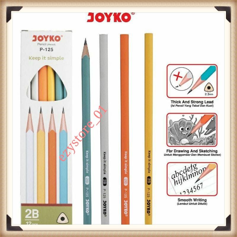 

Pensil 2B joyko P-125 (12pcs)