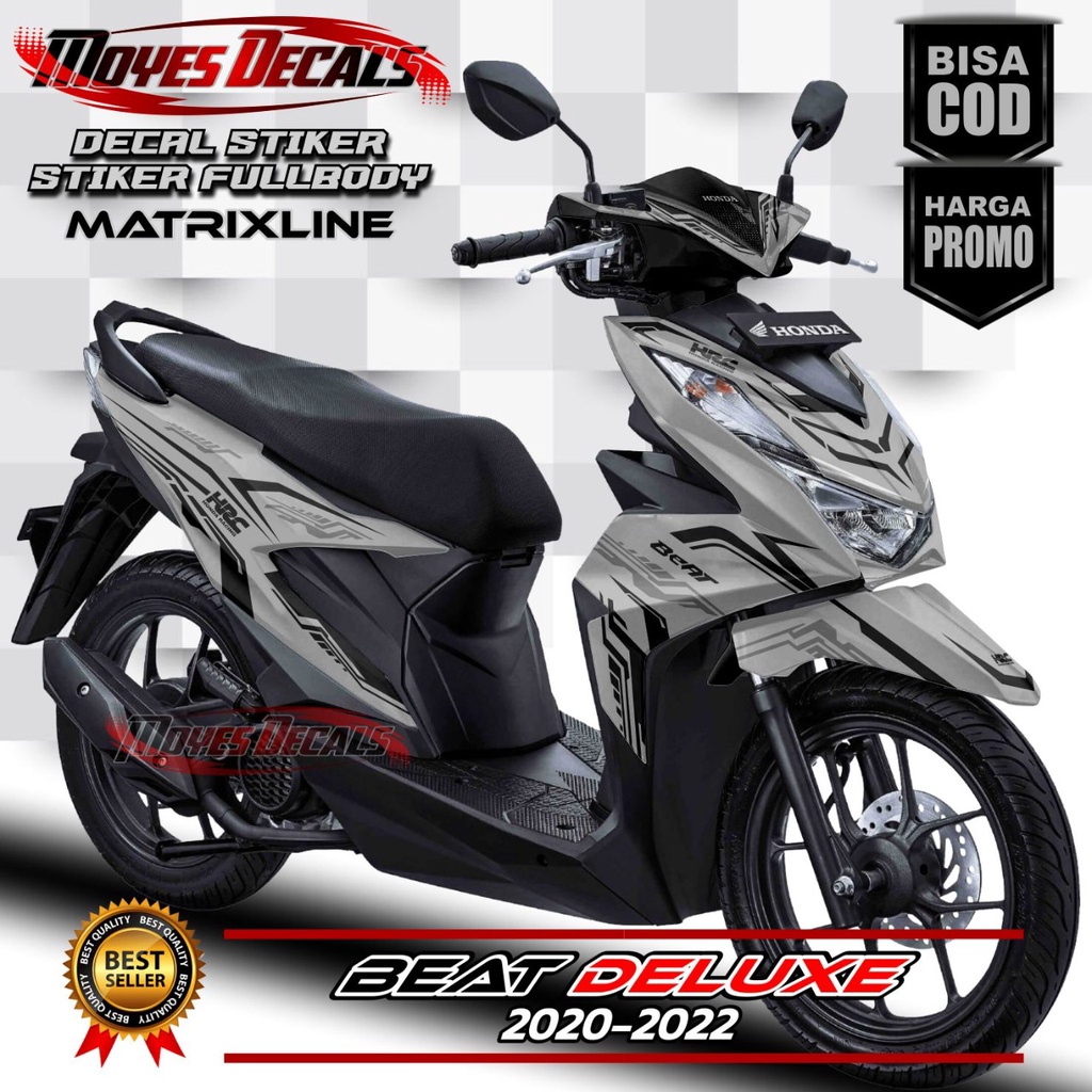 Decal Sticker Beat Deluxe Motif Matrixline Silver