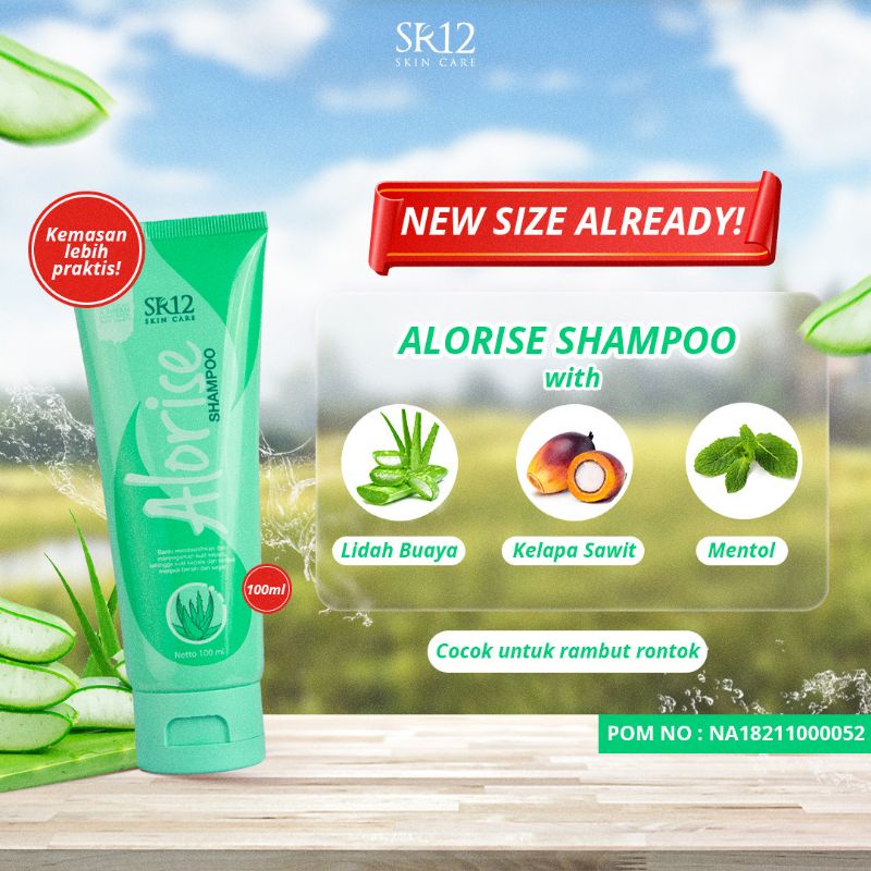 ALORISE SHAMPOO SR12 / SAMPO ALORISE PERAWATAN RAMBUT RONTOK, KERING &amp; CABANG / HAIR FALL TREATMENT / SHAMPOO ALOEVERA / SHAMPOO LIDAH BUAYA