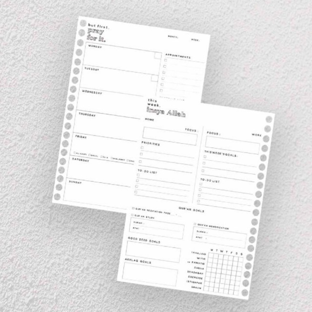 

WEEKLY PLANNER BY TGOF