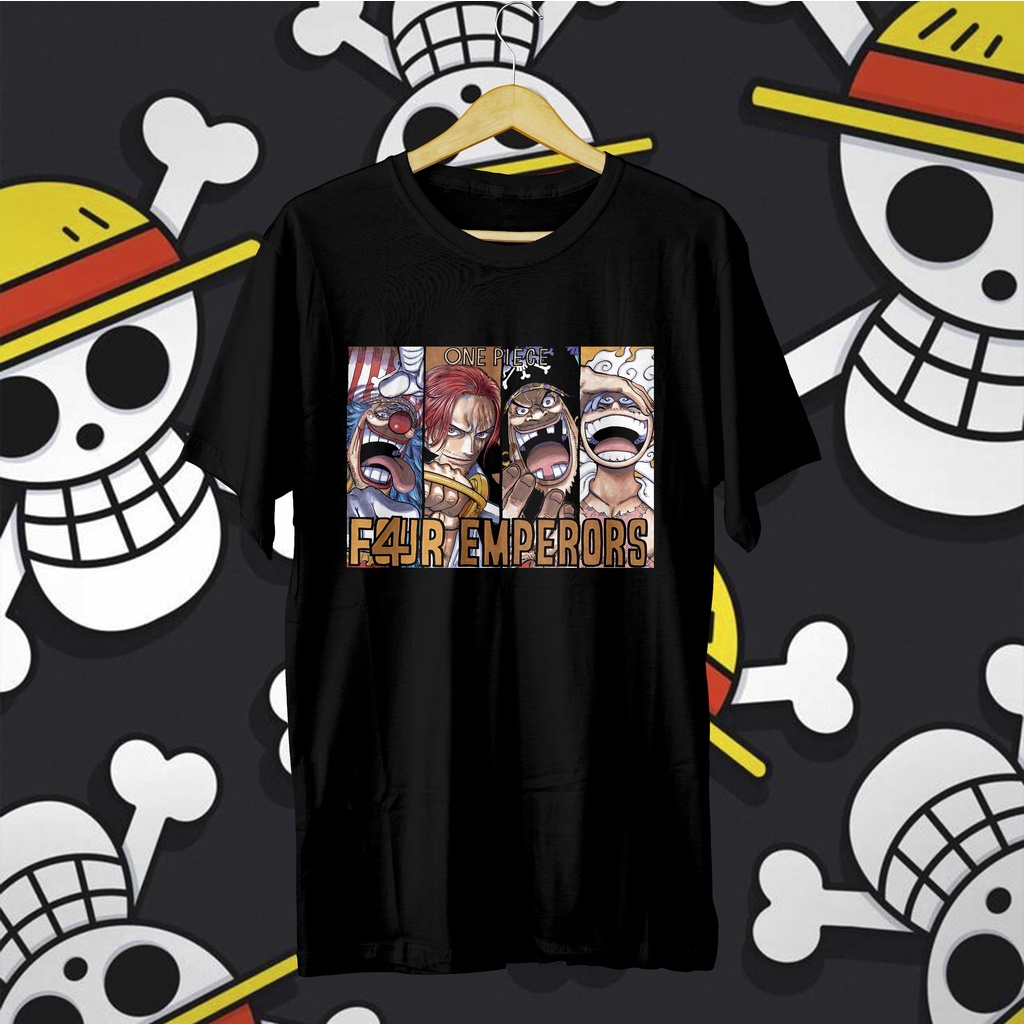 Baju Kaos Anime  ONE PIECE 4 Emperors / Yonko - Unisex (S-XXL)