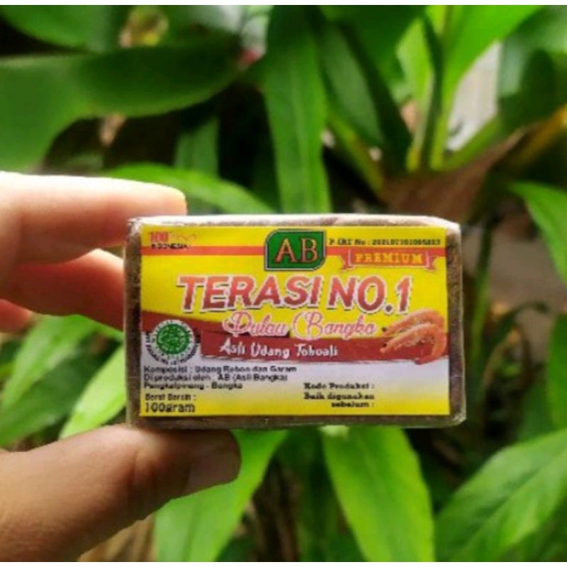 

Terasi Bangka AB NO.1 Asli Udang Toboali Bangka 100gr