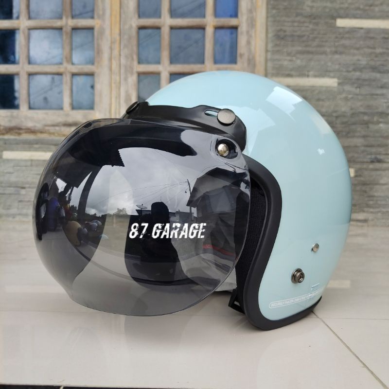 HELM BOGO RETRO DEWASA FULL LEHER SNI
