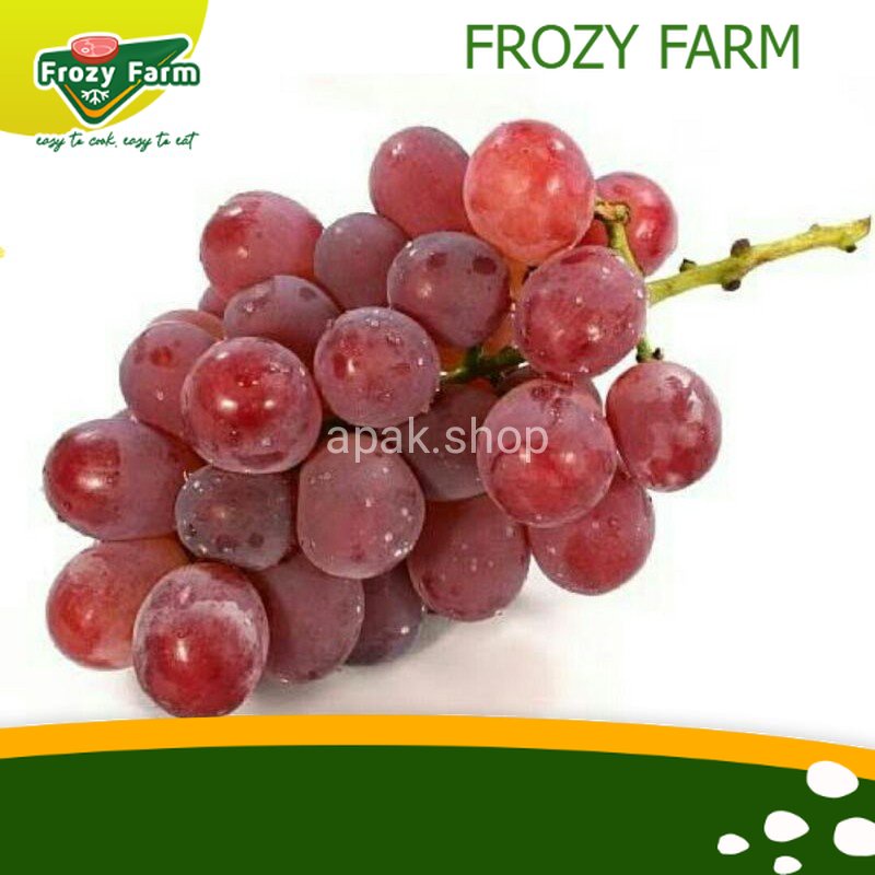 

Buah Anggur Merah 500 gr | Fresh Fruit | Frozy Farm