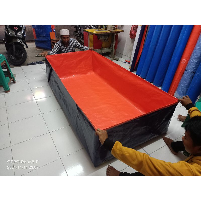 terpal kolam ikan  TYPE A5 KOREA 200×100×50