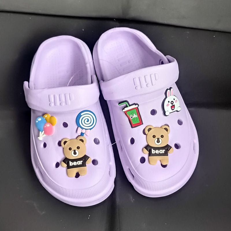 Sandal anak tali belakang sandal karet jelly import