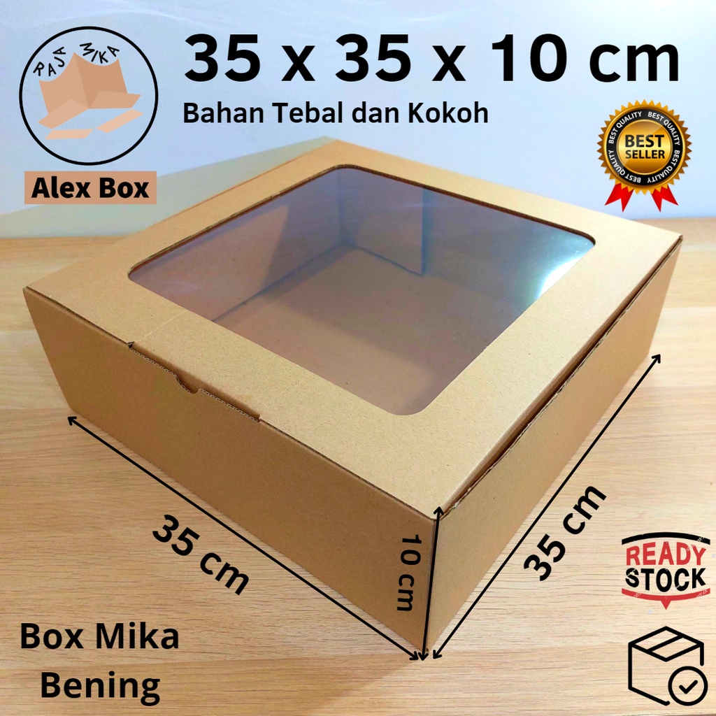 

Kardus Mika 35 x 35 x 10 cm... dus model diecut, untuk kue hampers dll