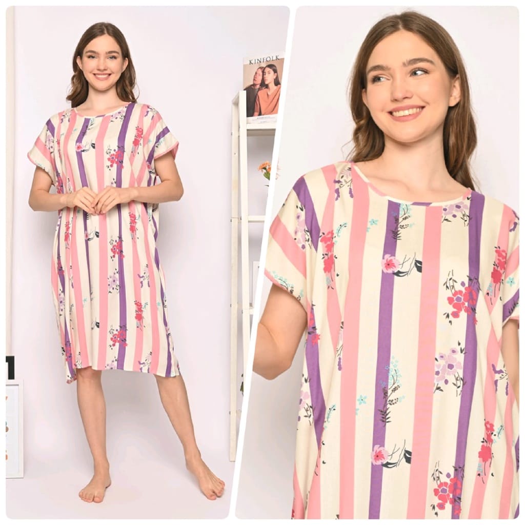 BAJU TIDUR DASTER RAYON LENGAN BALI HABEL