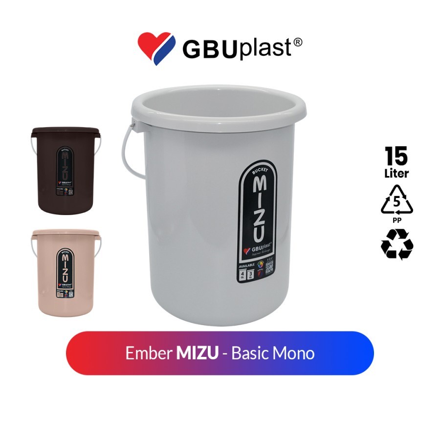 GBUplast Ember Mizu 4 GL Mono GBU 0318 / 15 Liter Basic Mono