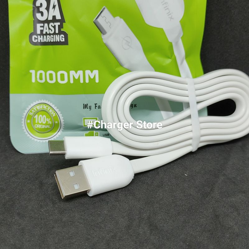 Kabel Data Infinix Type C ORIGINAL 3A FAST CHARGING Note 8 Zero 5 Note 11