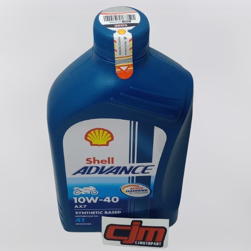 OLI SHELL ADVANCE AX7 4T 1L 10W-40 BERKUALITAS ORIGINAL