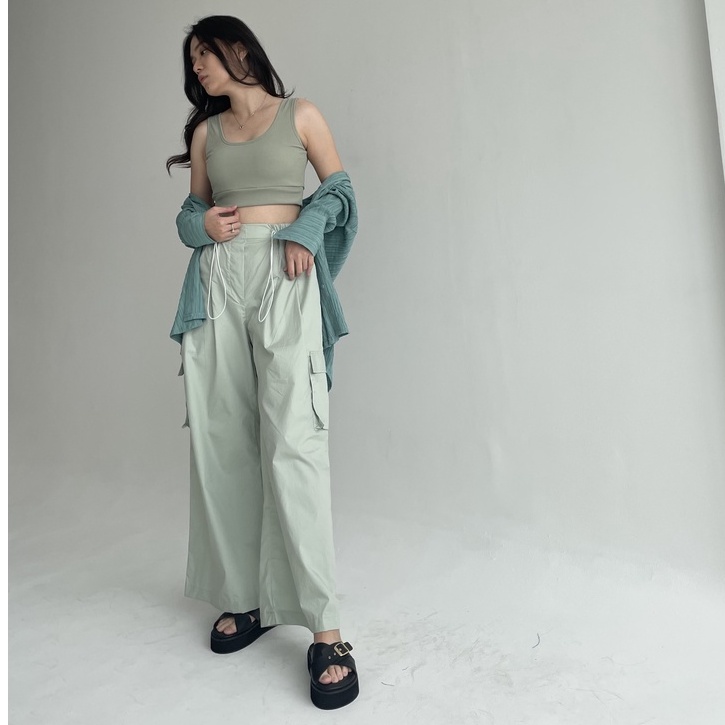 Peach Poppy RUBY Cargo Pants Big Side - Celana Cargo Premium Wanita