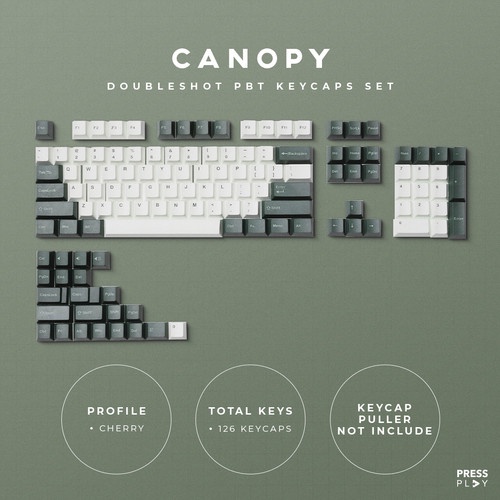 Press Play Canopy Doubleshot PBT Keycaps Keycap Set