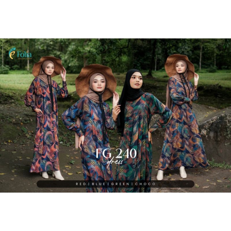 GAMIS FOLIA FG 240 BAHAN RAYON VISCONE/GAMIS FOLIA TERBARU