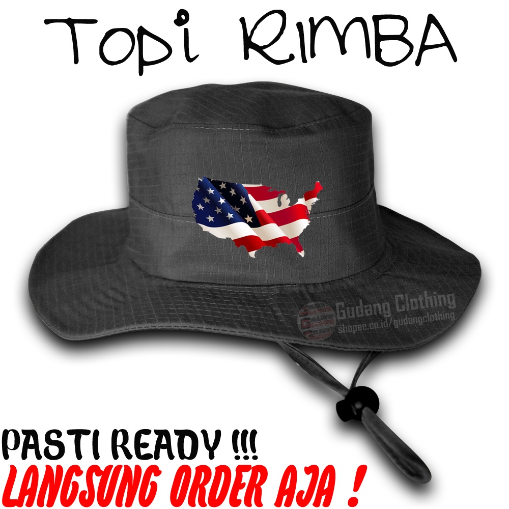 Topi Rimba Amerika Serikat Flag Topi USA Flag Topi Lapangan Amerika Serikat Bendera Topi Outdoor Ame