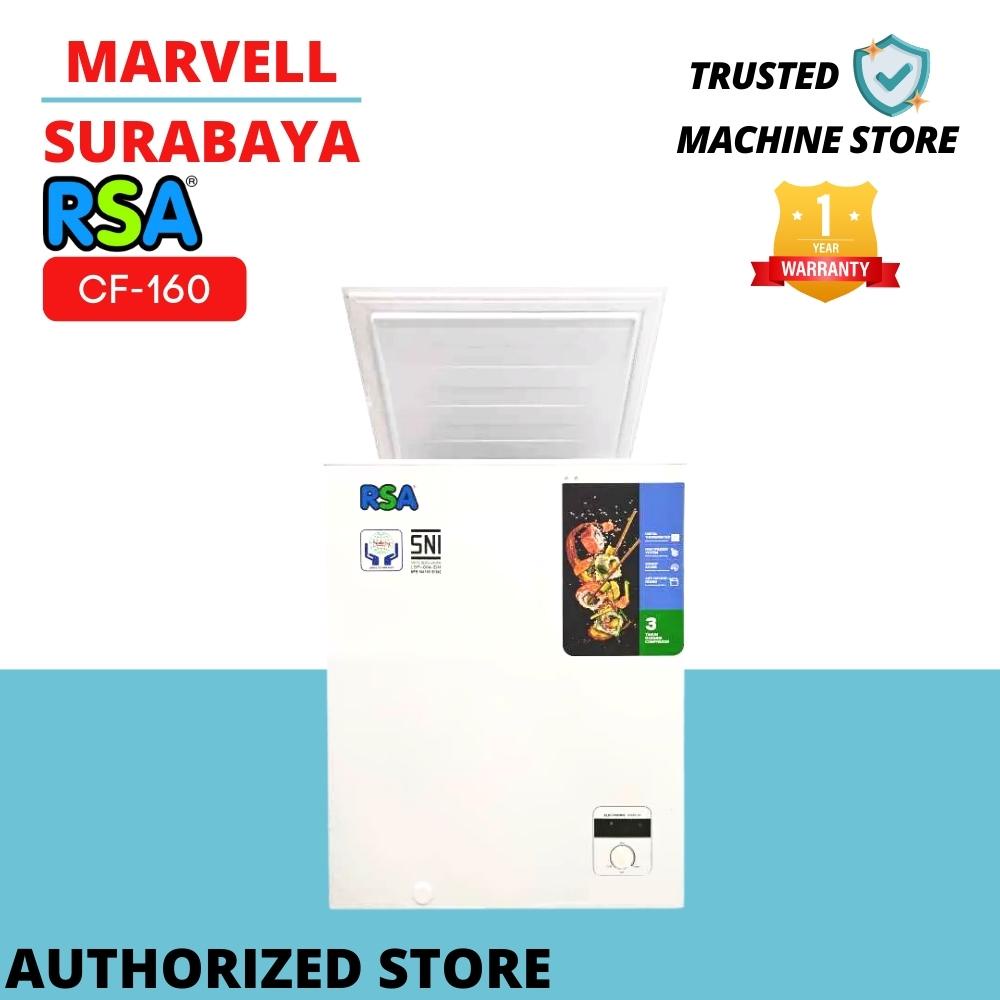 CHEST FREEZER RSA CF 160 KULKAS BOX 150 LITER ORIGINAL