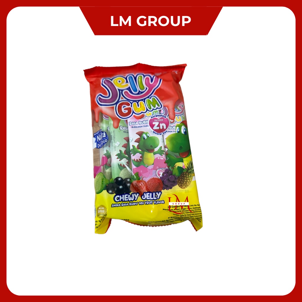 Inaco Jelly Gum Chewy Jelly Aneka Rasa Buah 1 Pack 5 pcs @35gr