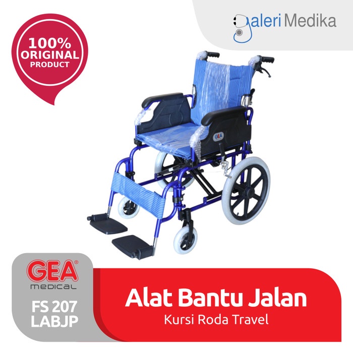 GEA - Kursi Roda TRAVEL PORTABLE Aluminium FS 207 LABPJ