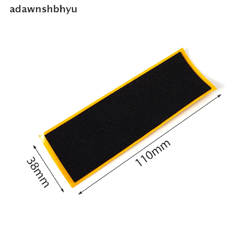 Adawnshbhyu 10PCS Fingerboard Deck Uncut Tape Stiker Busa Hitam Grip Tape Stiker ID