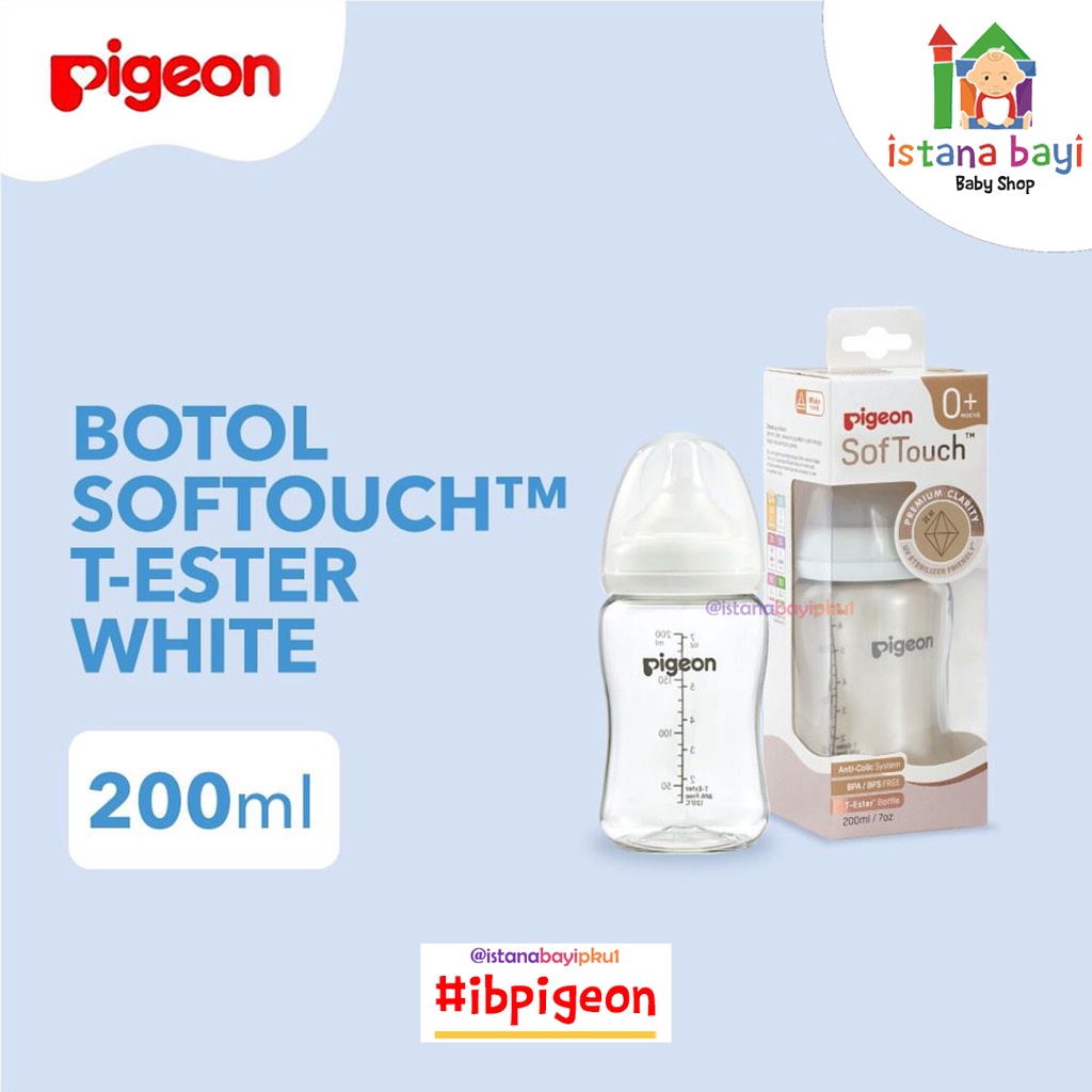 PIGEON Botol T-Ester Wide Neck 200ml - 300ml / Pigeon Botol Susu