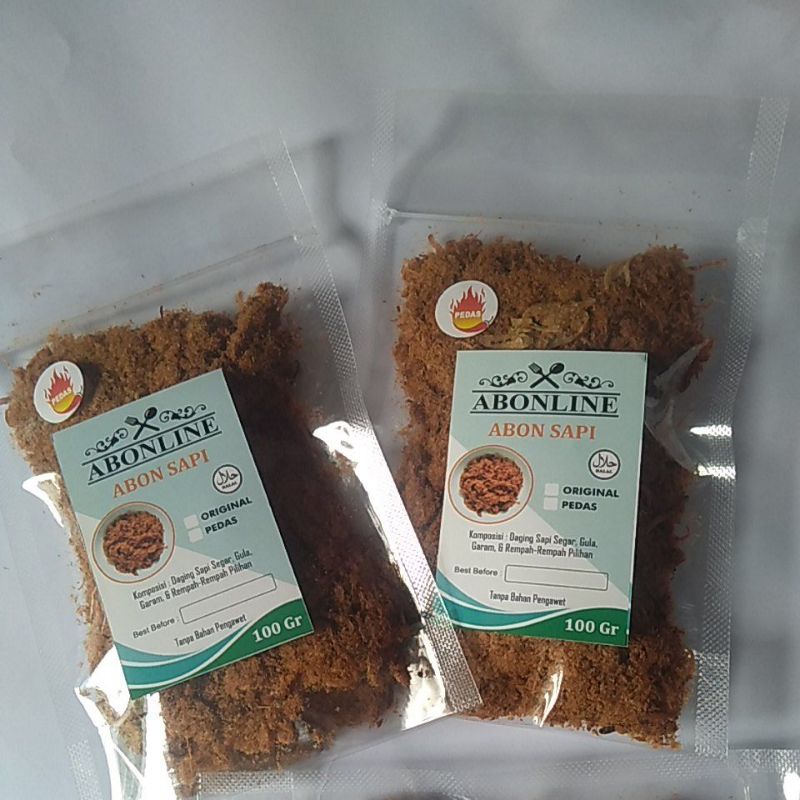 

ABONLINE Abon Sapi Pedas 100 Gram Hemat