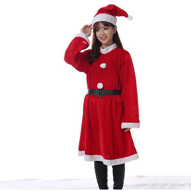 Khatinstore Kostum Natal Santa Anak Dewasa Import - KNS02