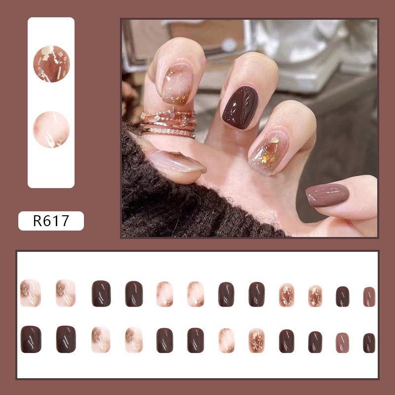 Fake Nails Art / Kuku Palsu 24 pcs (R601-R700) FREE LEM CAIR 2gr