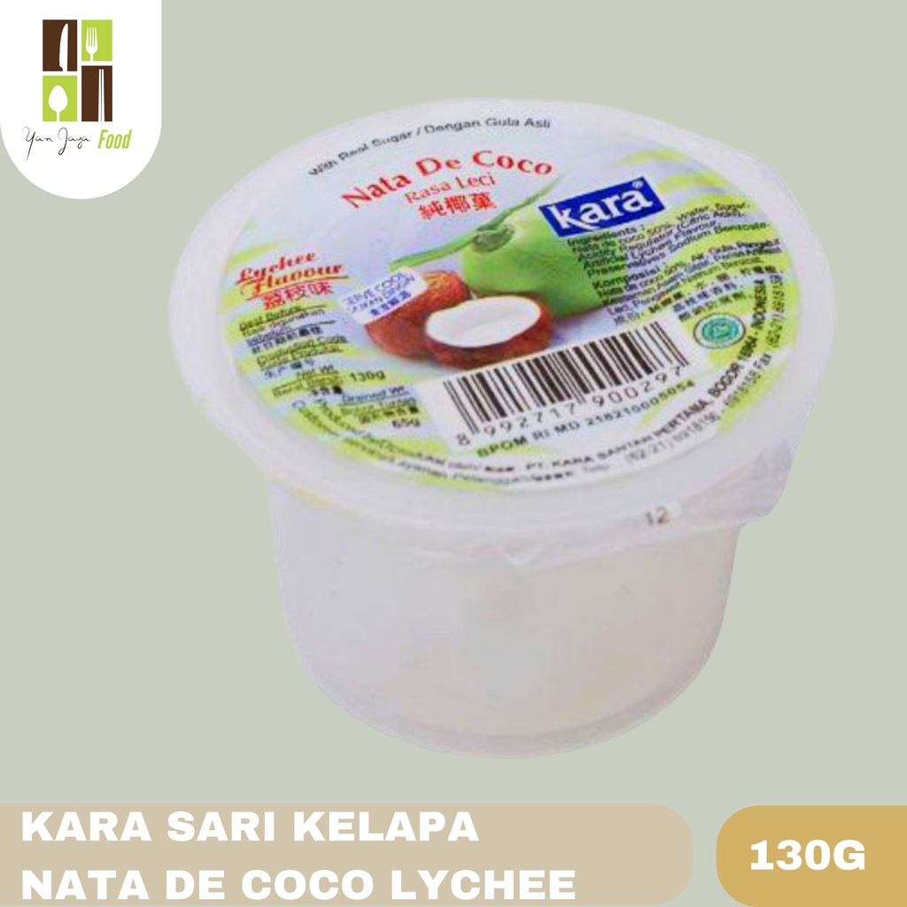 

Kara sari Kelapa Nata De Coco Lychee/ Leci Cup 130g 1Pcs