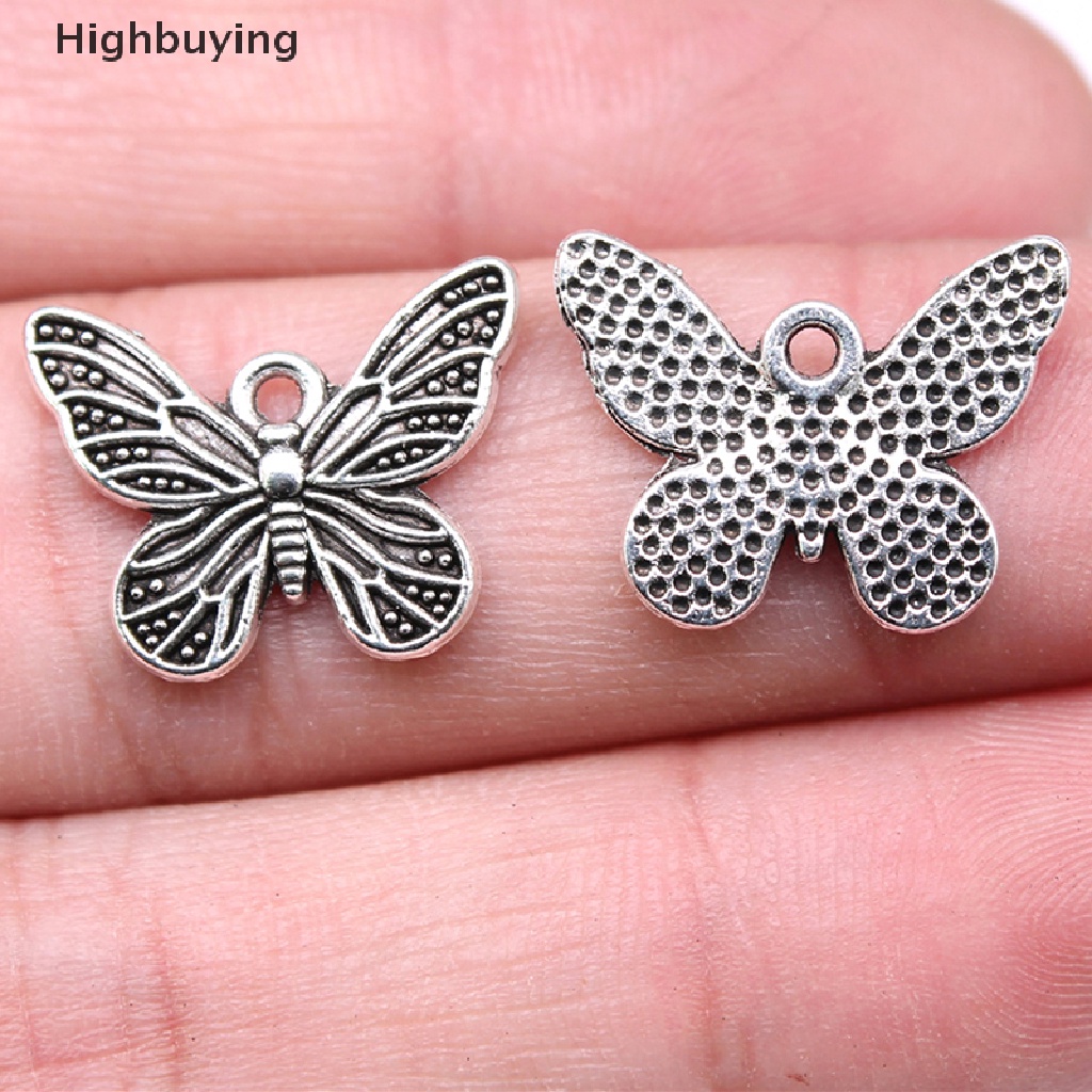 Hbid 20pcs Ch Butterfly Antik Warna Silver Liontin Butterfly Ch Untuk Perhiasan DIY Kerajinan Membuat Perhiasan Handmade Pendant Glory